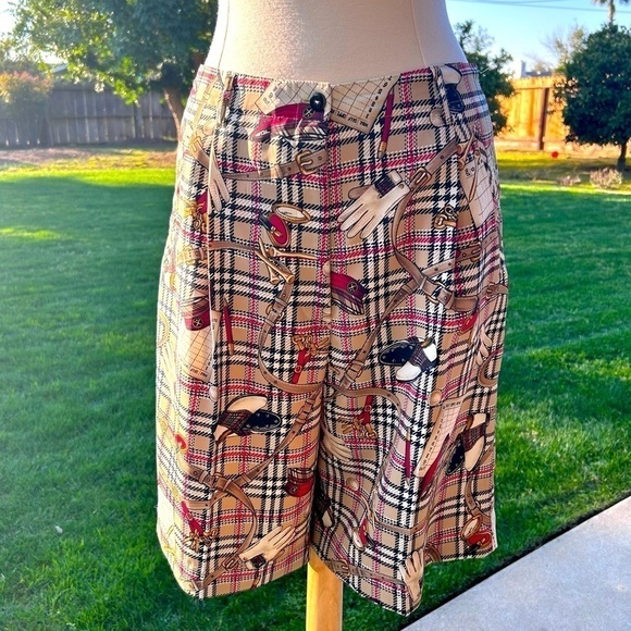 Vintage Tee Time Graphic Golf Shorts | Size 12 | Made in the USA - Picture 1 of 8